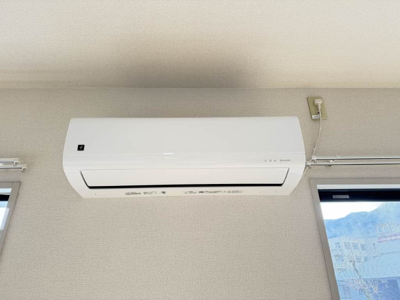 エアコン付きで年中快適に過ごせますね♪