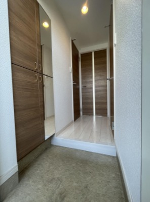 開放感のある玄関ですね