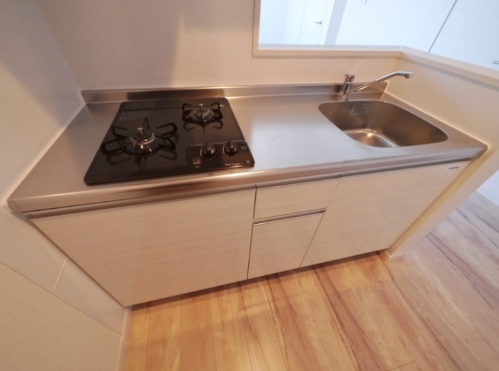 ２口コンロのシステムキッチン