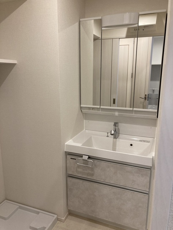 毎日の身支度がしやすい洗面所です