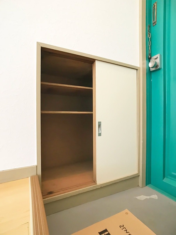 玄関収納もばっちりです。
