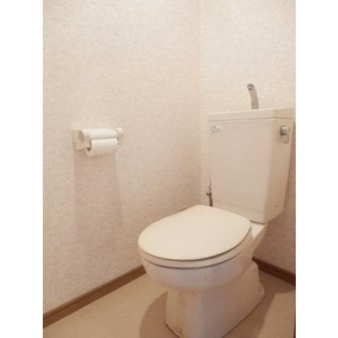 清潔感のあるトイレですね