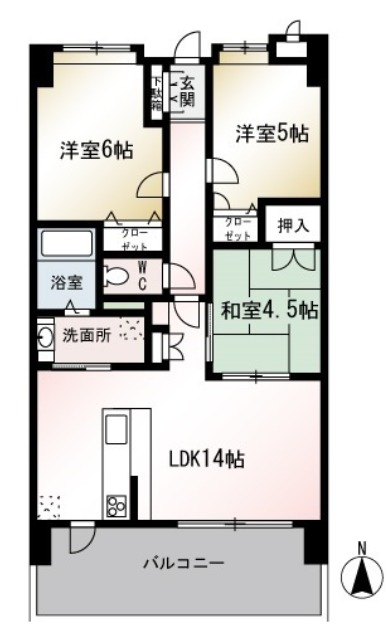 画像の間取りは現状を優先します。