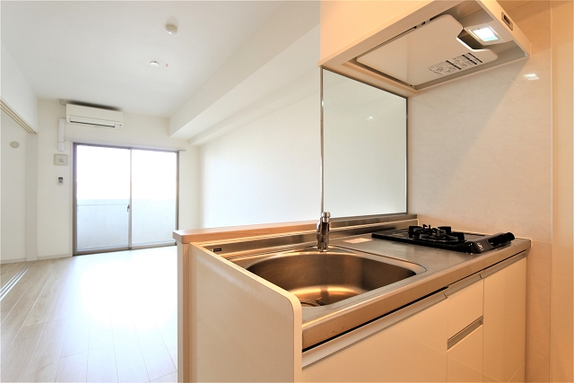 調理スーペースもしっかり確保されておりお料理ラクラク