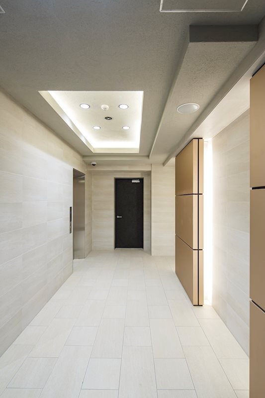 清潔感のあるエントランス