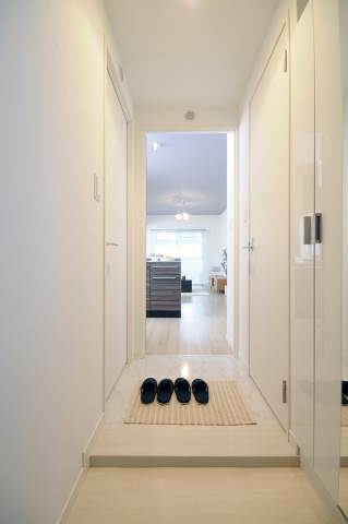 帰りたくなる玄関ですね