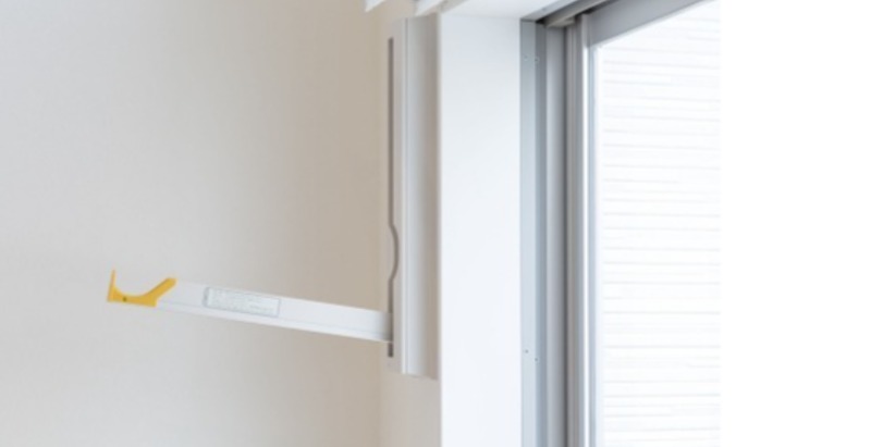 室内物干しもあります。