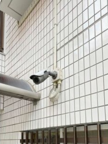 防犯カメラ付きで安心です