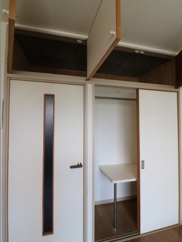 一人暮らしにはちょうど良いクローゼットです