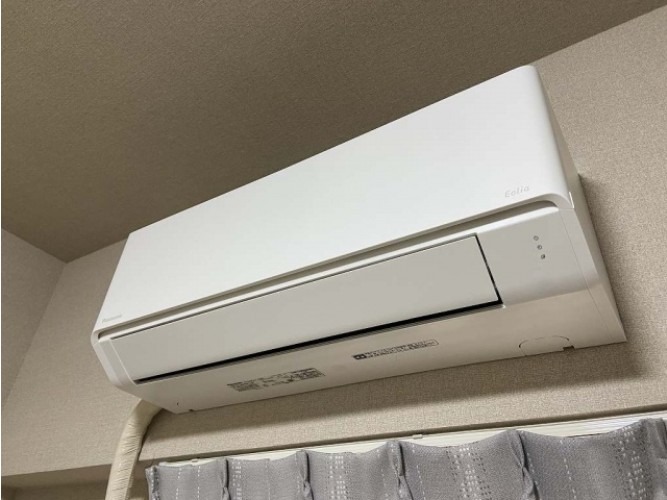 エアコン付きで快適に過ごせます