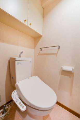 清潔感のあるトイレですね。