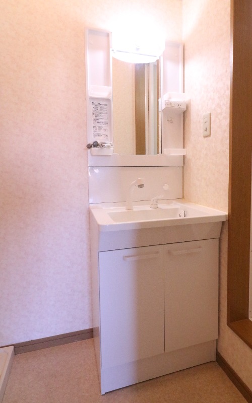 朝の支度はこちらで