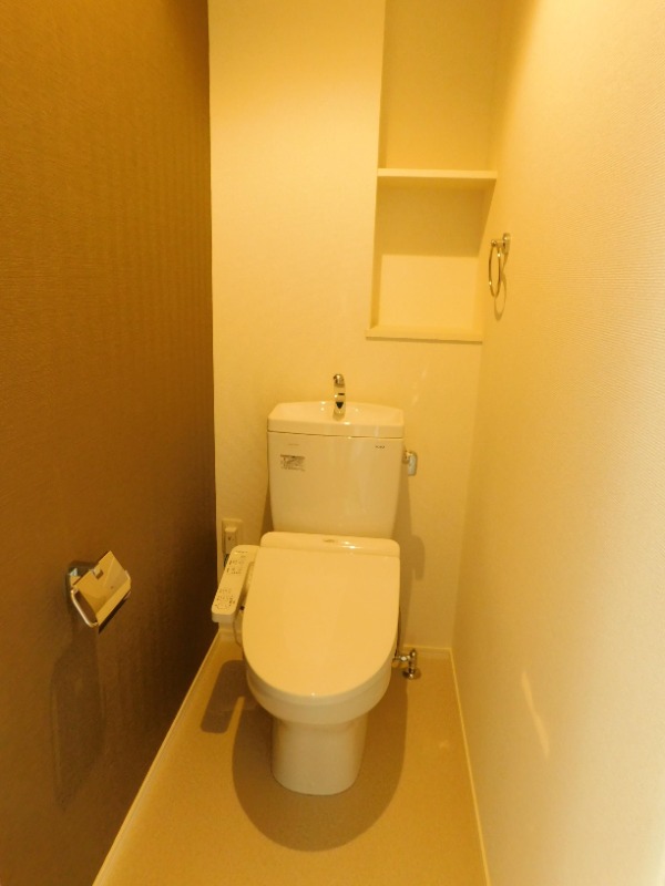 温水洗浄付きです