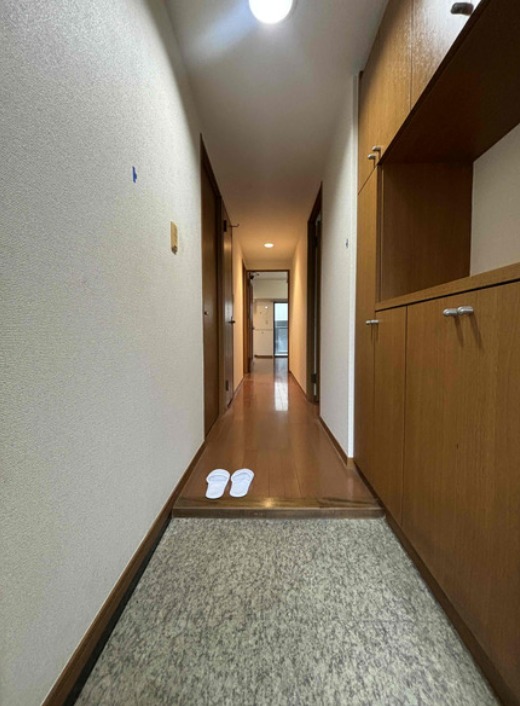 玄関から見るとこんな感じです。