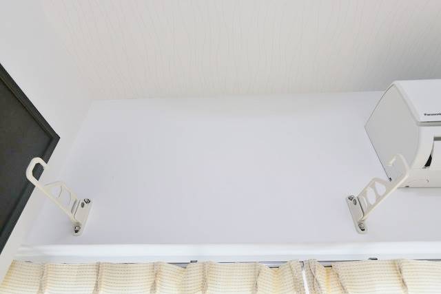 室内に洗濯物干せます