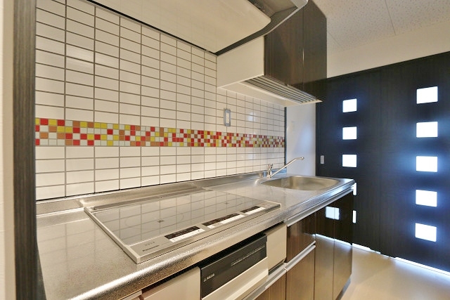 調理スペースも広々、料理も楽しくできますね