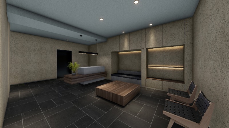 ゆっくりできるエントランス