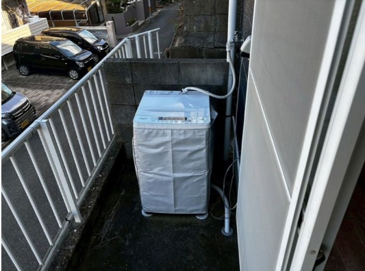 洗濯物はこちらへどうぞ。