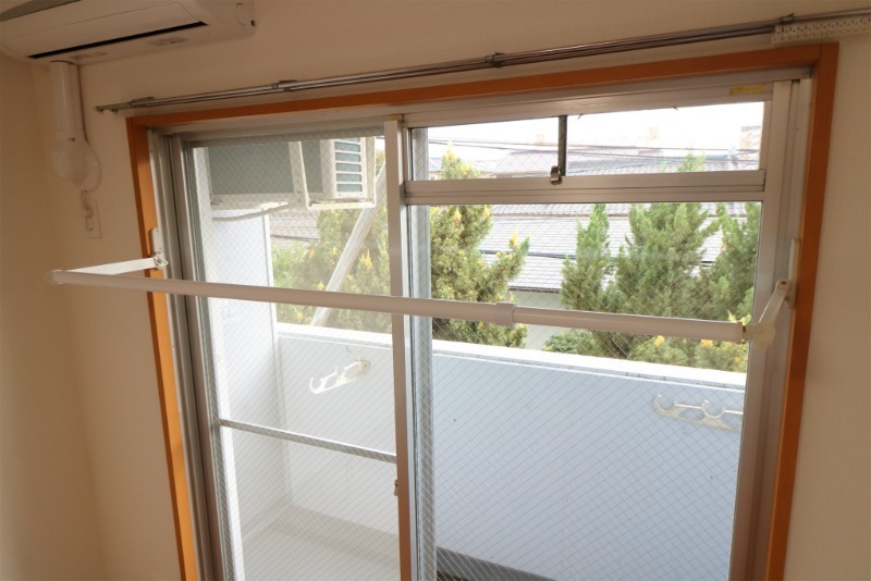 室内物干し完備。