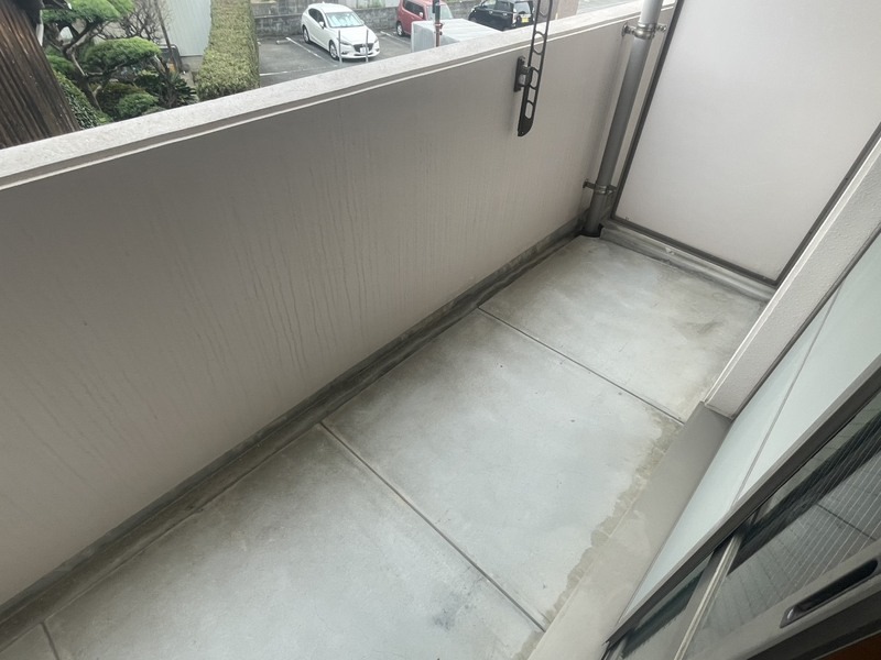 天気のいい日はこちらで洗濯物を干せます