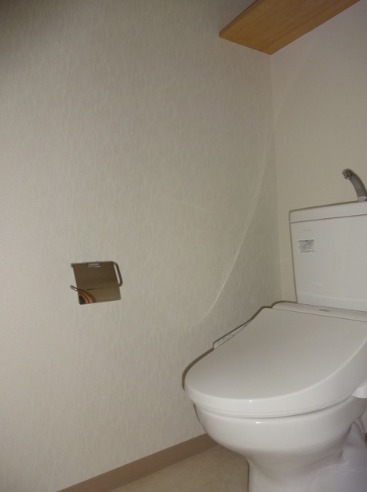 清潔感あるトイレですね