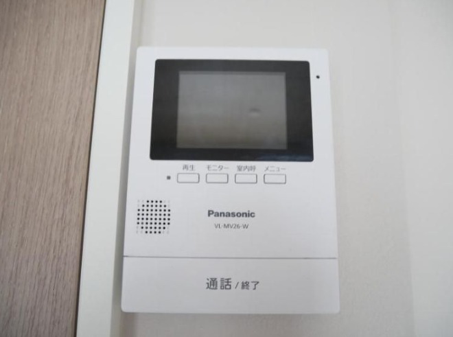 モニター付きで急な来客時も安心ですね