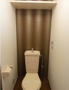 清潔感のあるトイレですね