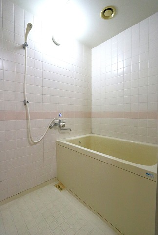 シンプルなバスルームです