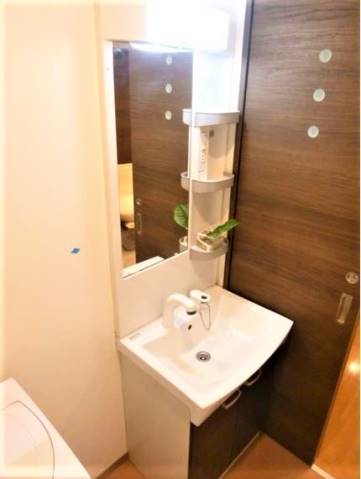 独立洗面台もしっかりと。