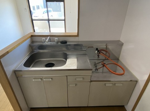 コンロ設置可能なキッチンでず