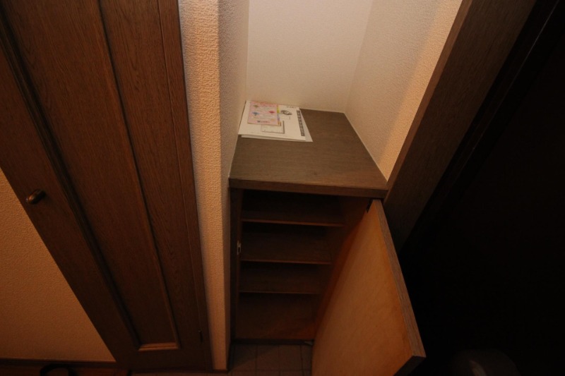玄関収納もばっちりです。