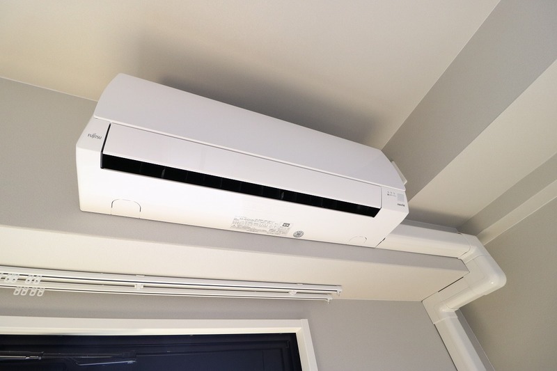 エアコン付きで一年中快適に過ごせます