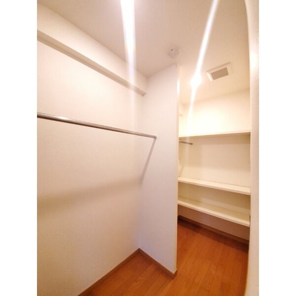 大容量のウォークインクローゼットです
