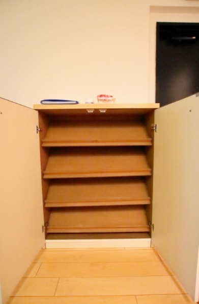 玄関収納もばっちりです。