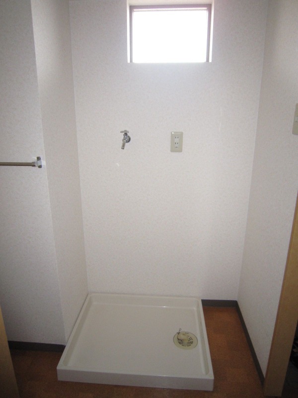 洗濯機は室内です