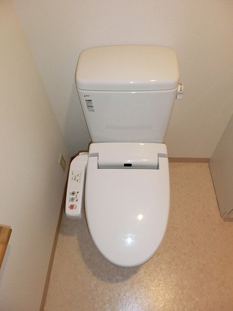 清潔感のあるトイレですね。