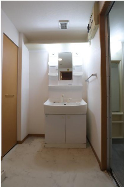 朝の支度はこちらで