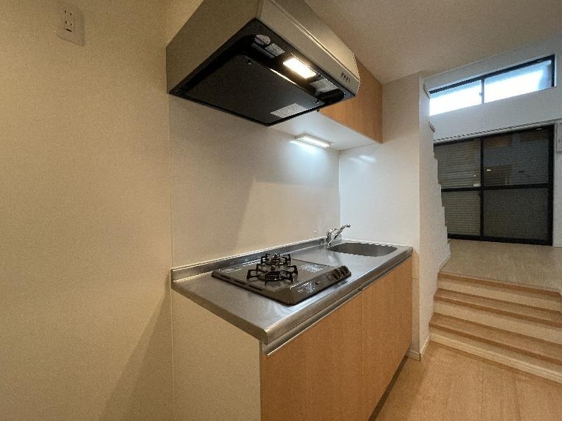 2口ガスコンロついてます