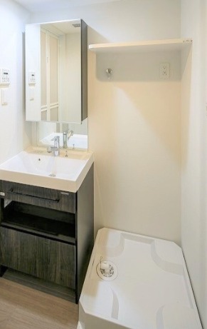 洗濯機は室内に置くことができます。