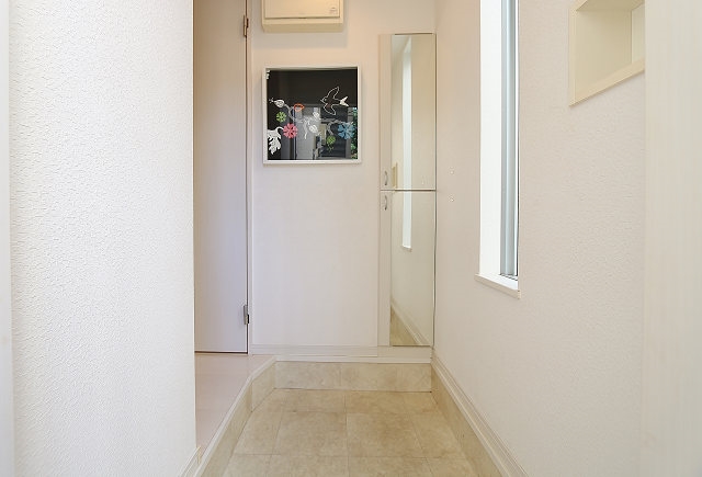 開放感のある玄関ですね