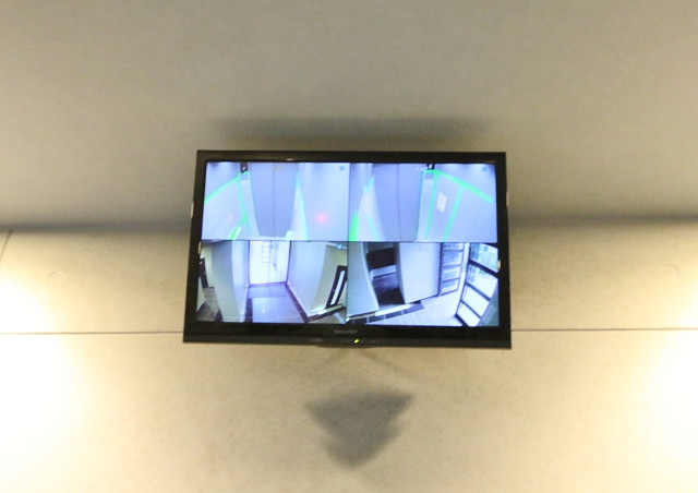 防犯カメラも付いているので女性も安心のセキュリティ