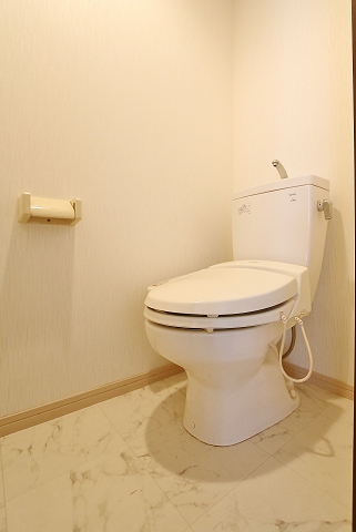 清潔感ある空間でウォシュレットも付いています