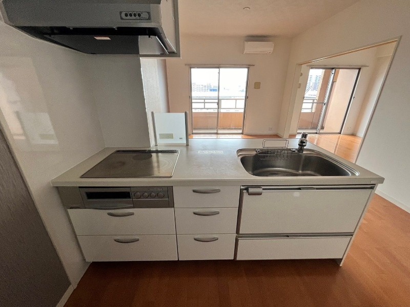 三口コンロでグリル付き