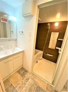 朝の支度はこちらで