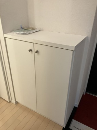 シューズボックスがある玄関です