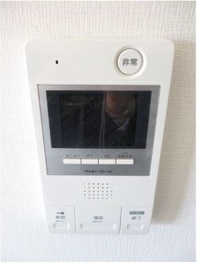 来客の確認が出来るモニタ付きです