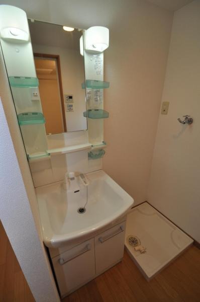 朝の支度はこちらへ。