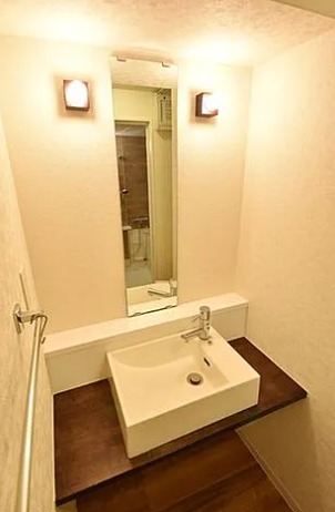 朝の支度はこちらで