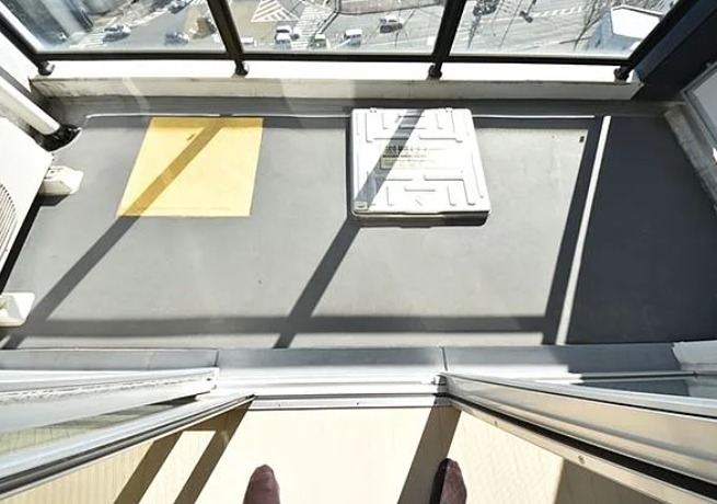 日当たり良好なバルコニーですね