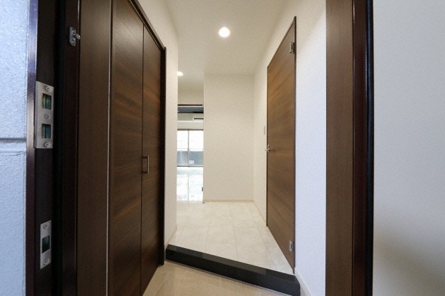 玄関からはこのようになっています。